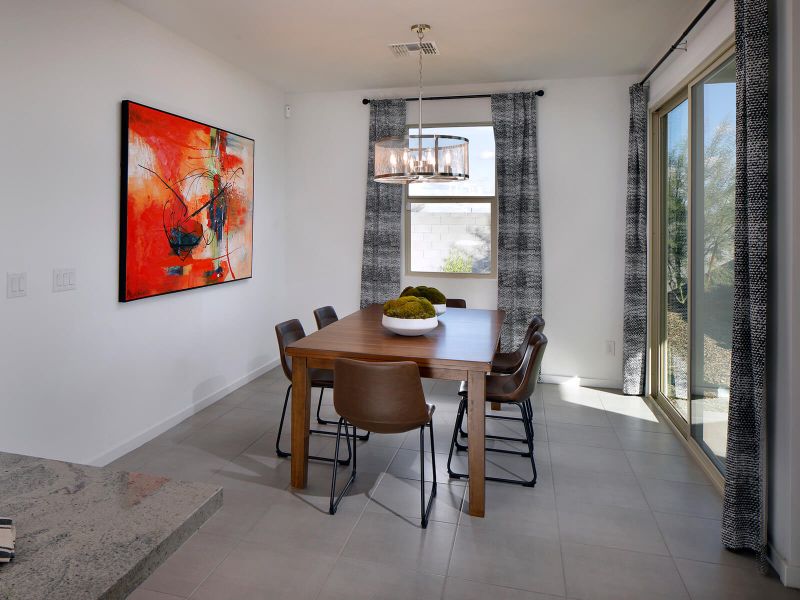 Furnished interior in a model home at Entrada Estate Series in Tolleson (Image 19).