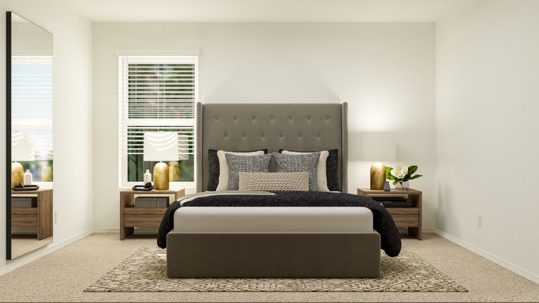 Furnished interior in a model home at Trinity Crossing: Cottage Collection in Forney (Image 24). Furnished interior in a model home at Trinity Crossing: Cottage Collection in Forney (Image 24).