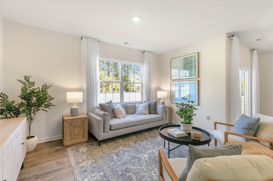 Furnished interior in a model home at Southbury in Carthage (Image 5).