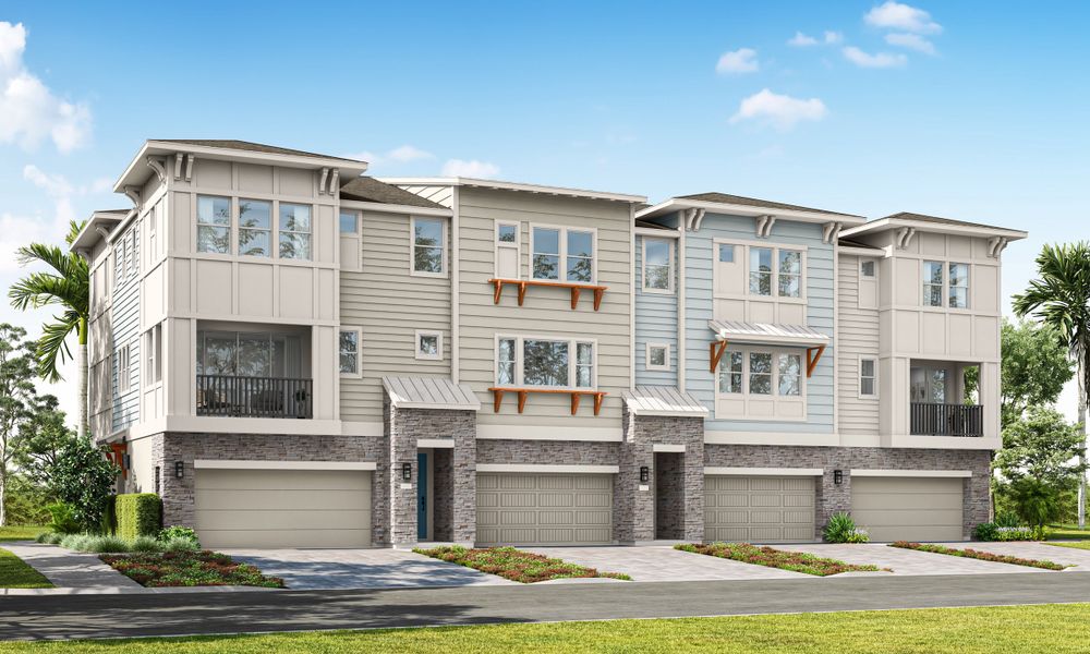 Front exterior of a home in the EvenTide community, located in New Smyrna Beach, FL (Image 1). Front exterior of a home in the EvenTide community, located in New Smyrna Beach, FL (Image 1).
