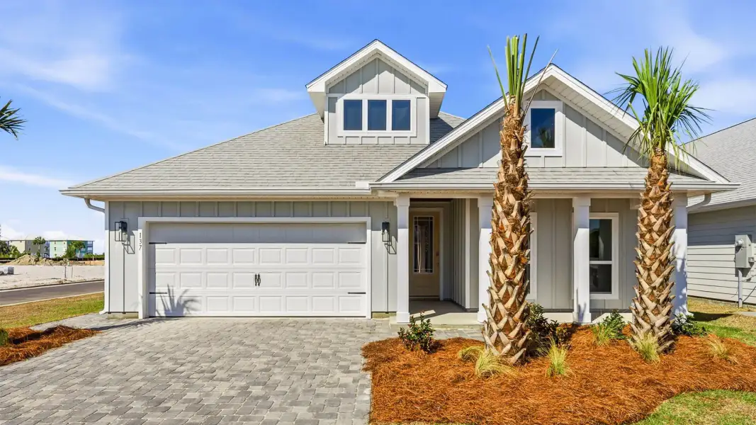 Front exterior of a home in the WindMark Beach Emerald Series community, located in Port Saint Joe, FL (Image 14). Front exterior of a home in the WindMark Beach Emerald Series community, located in Port Saint Joe, FL (Image 14).