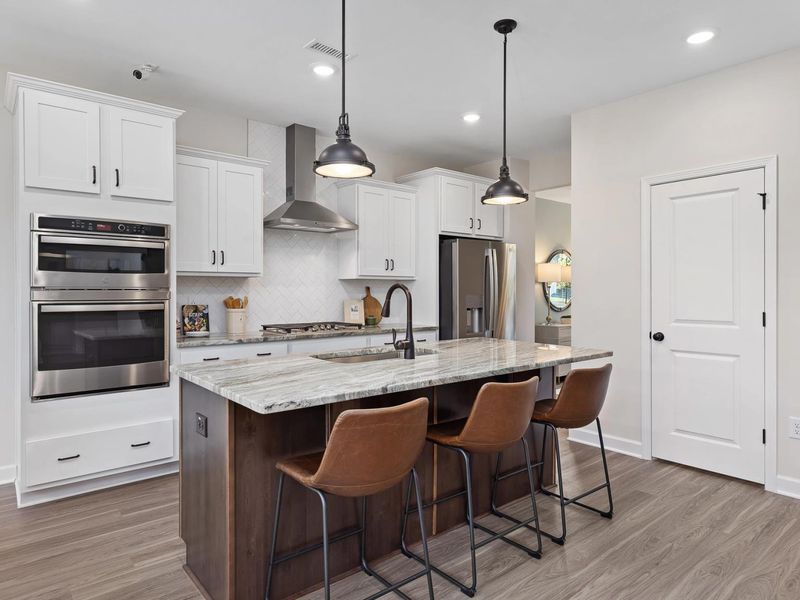 Furnished interior in a model home at Rockport in Wake Forest (Image 3).