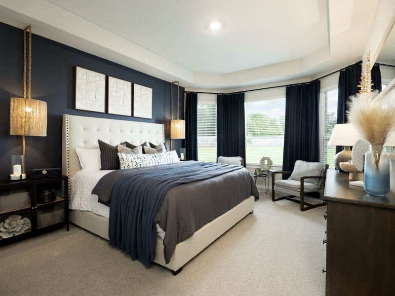 Furnished interior in a model home at Kingdom Heights in Rosenberg (Image 17). Furnished interior in a model home at Kingdom Heights in Rosenberg (Image 17).