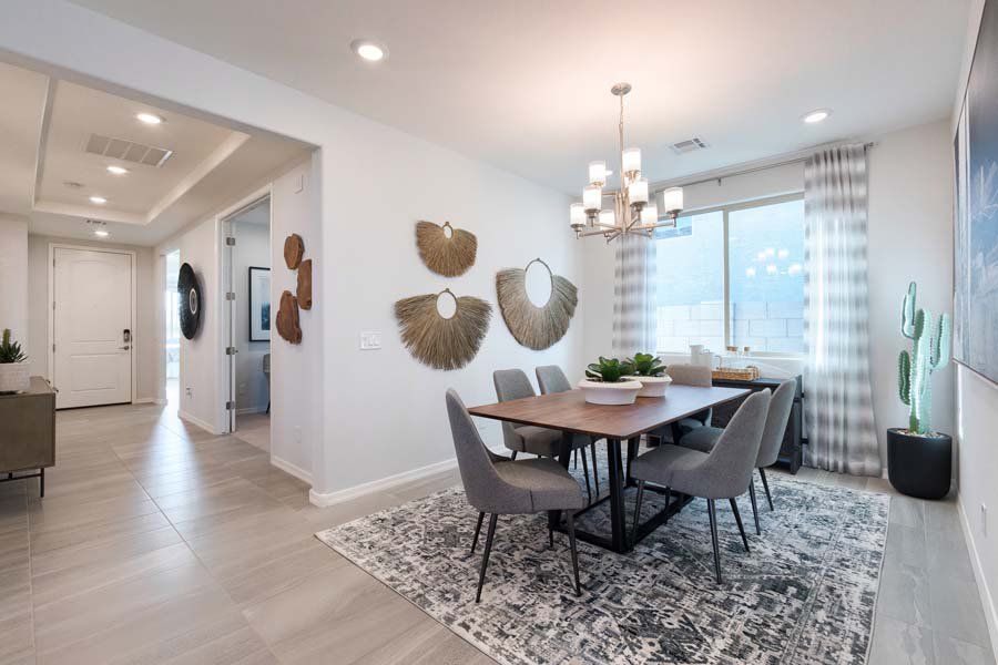 Furnished interior in a model home at Ryder Ranch in Surprise (Image 34).