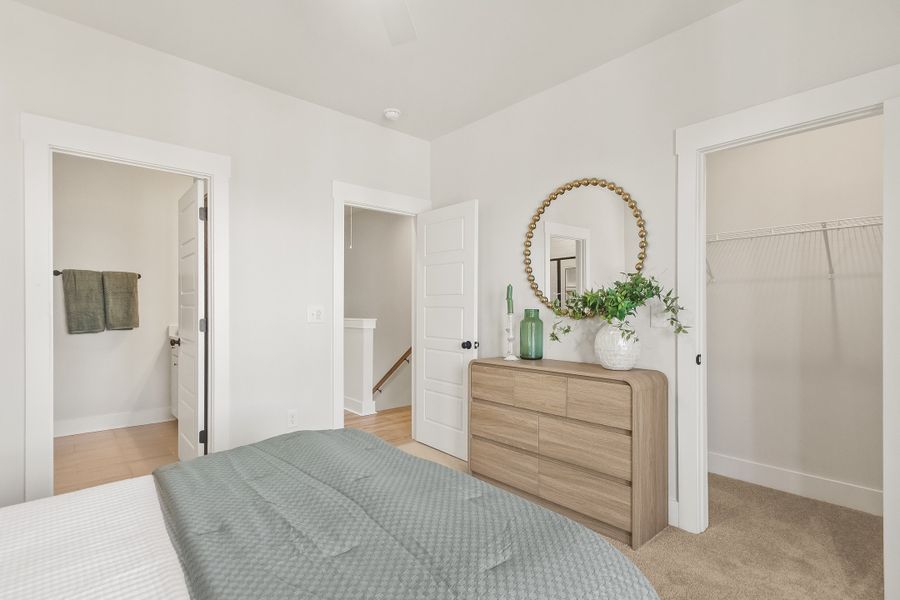 Furnished interior in a model home at Hawthorne Summit in Greenville (Image 32).