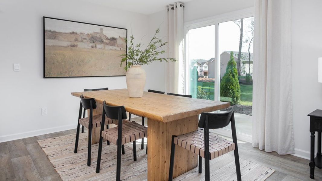 Furnished interior in a model home at River's Edge in Mayodan (Image 7).