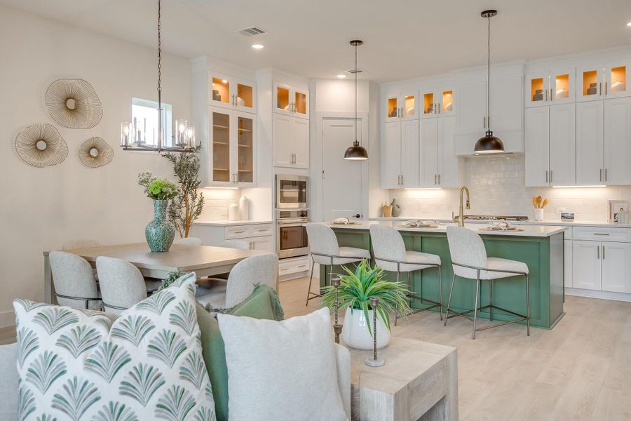 Furnished interior in a model home at Ten Mile Creek in Celina (Image 64).