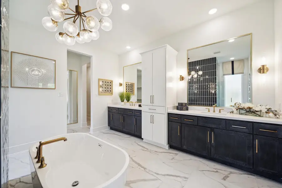 Furnished interior in a model home at Audubon - 70' in Magnolia (Image 10).