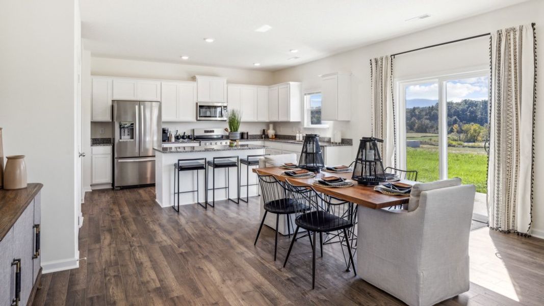 Furnished interior in a model home at Sharps Glen in Seymour (Image 3).