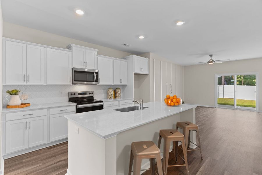 Furnished interior in a model home at The Knoll at White Oak in Garner (Image 14).