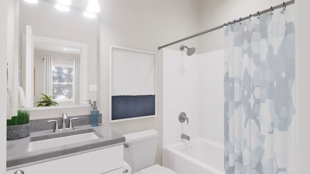 Furnished interior in a model home at Hamlin Meadows Townhomes in Winter Garden (Image 10). Furnished interior in a model home at Hamlin Meadows Townhomes in Winter Garden (Image 10).