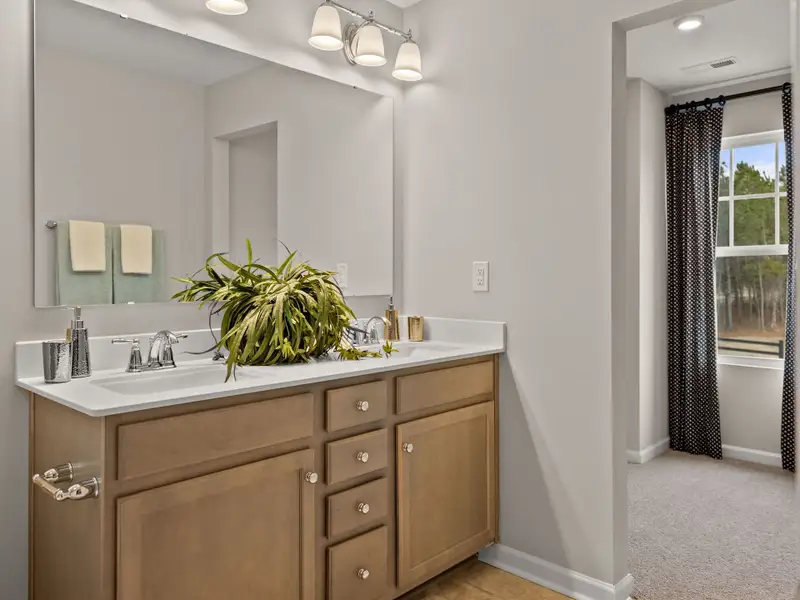 Furnished interior in a model home at Harris Place in Mooresville (Image 5). Furnished interior in a model home at Harris Place in Mooresville (Image 5).