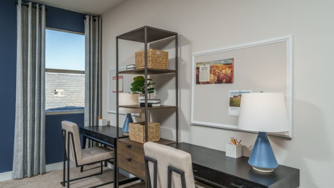 Furnished interior in a model home at The Ridge at Sienna Hills in Buckeye (Image 38).