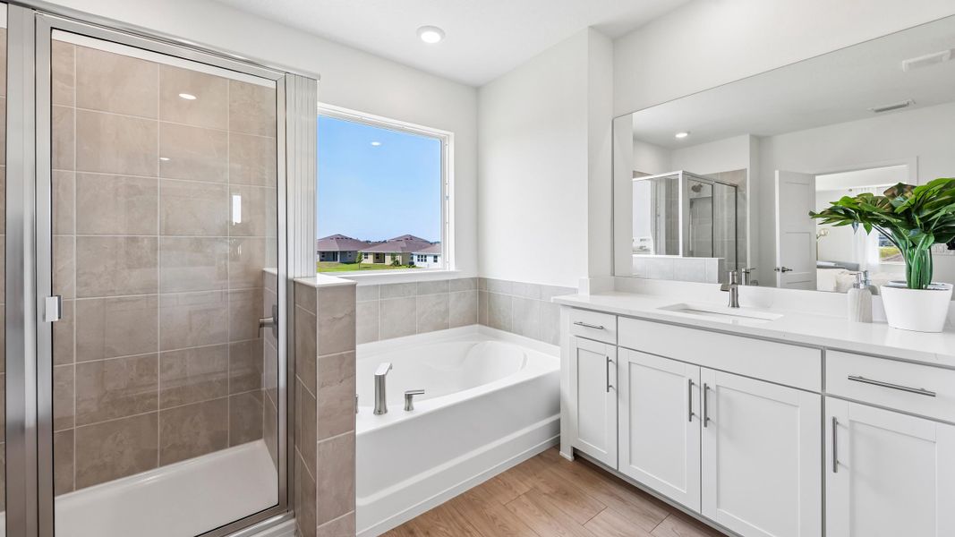 Furnished interior in a model home at Buchanan Trails in Newberry (Image 21).