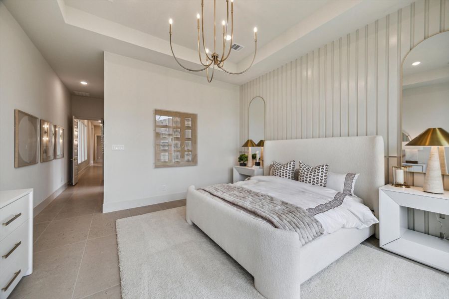 Furnished interior in a model home at ARTAVIA® - 65' Art in Conroe (Image 18).