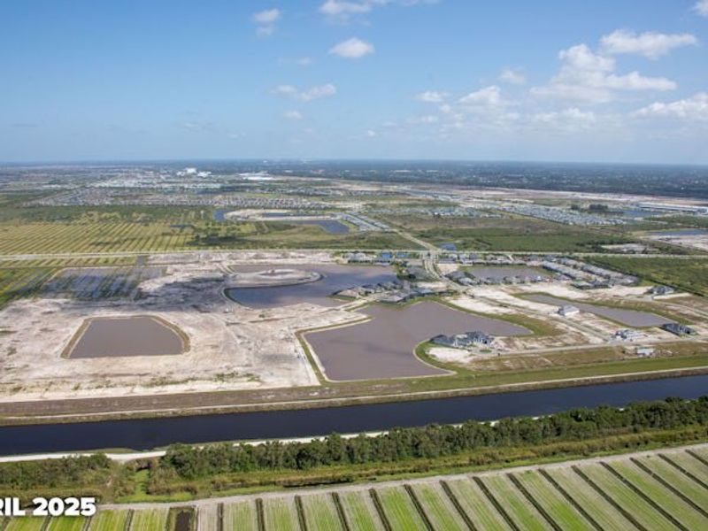 Site preparation and early development at BELTERRA in Port St. Lucie, FL (Image 102).