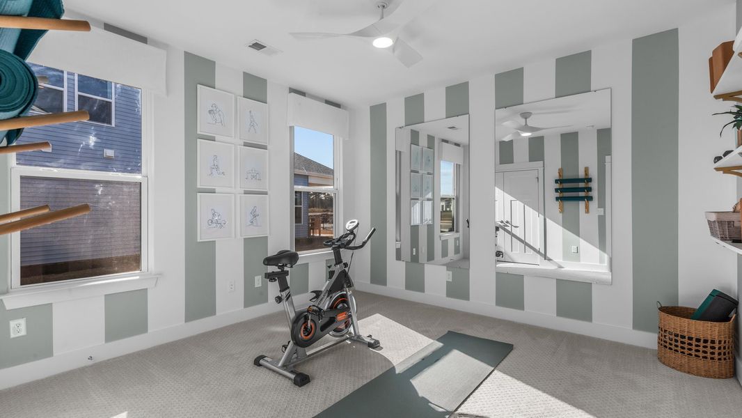 Furnished interior in a model home at Belmont at Albemarle in Hertford (Image 6).