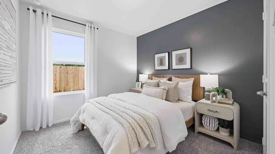Furnished interior in a model home at Pineapple Square in Houston (Image 8).