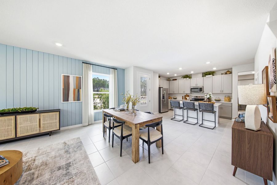 Furnished interior in a model home at Preserve at The Cays – The Harbor Series in Daytona Beach (Image 5). Furnished interior in a model home at Preserve at The Cays – The Harbor Series in Daytona Beach (Image 5).