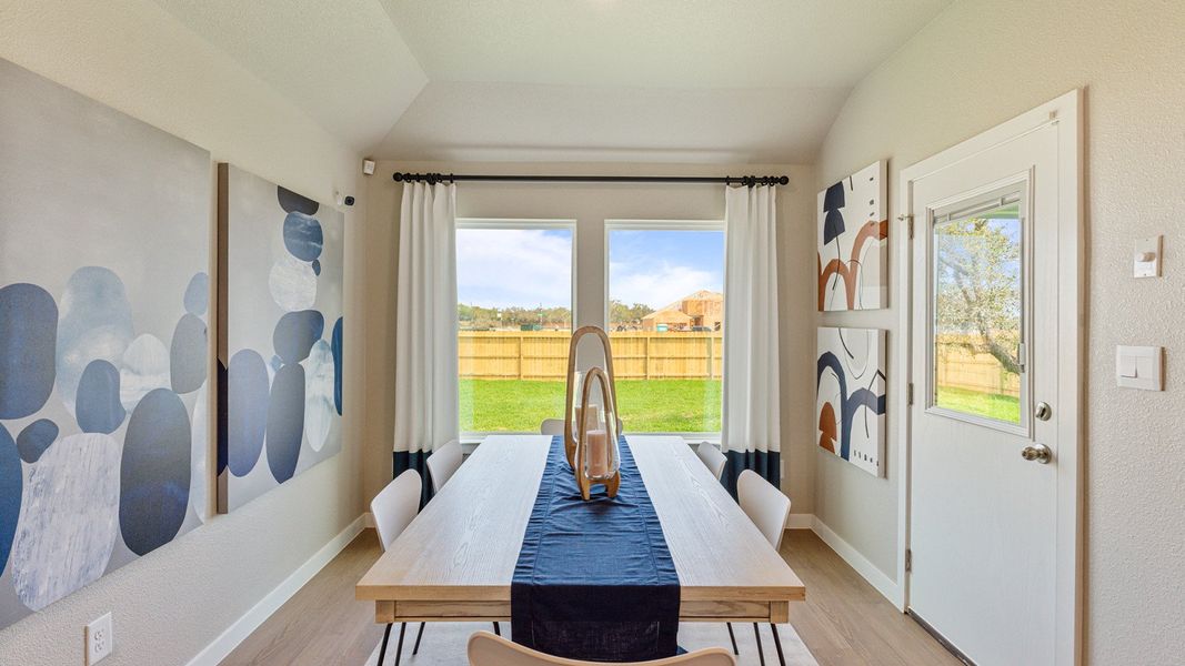 Furnished interior in a model home at Kokomo in Rockport (Image 9).