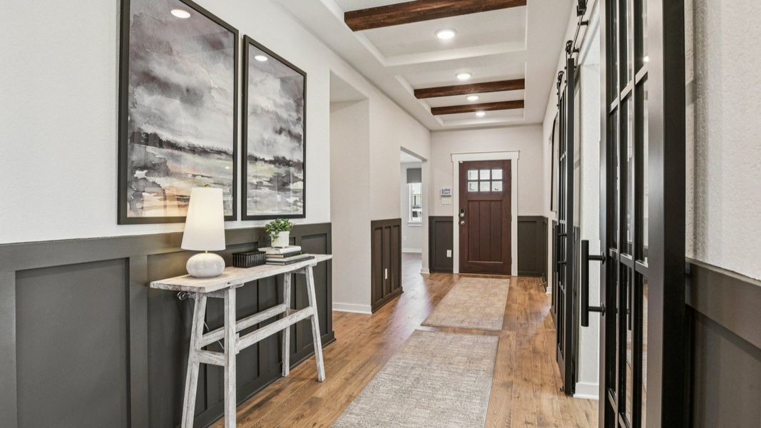 Entryway with Raised Ceilings Entryway with Raised Ceilings