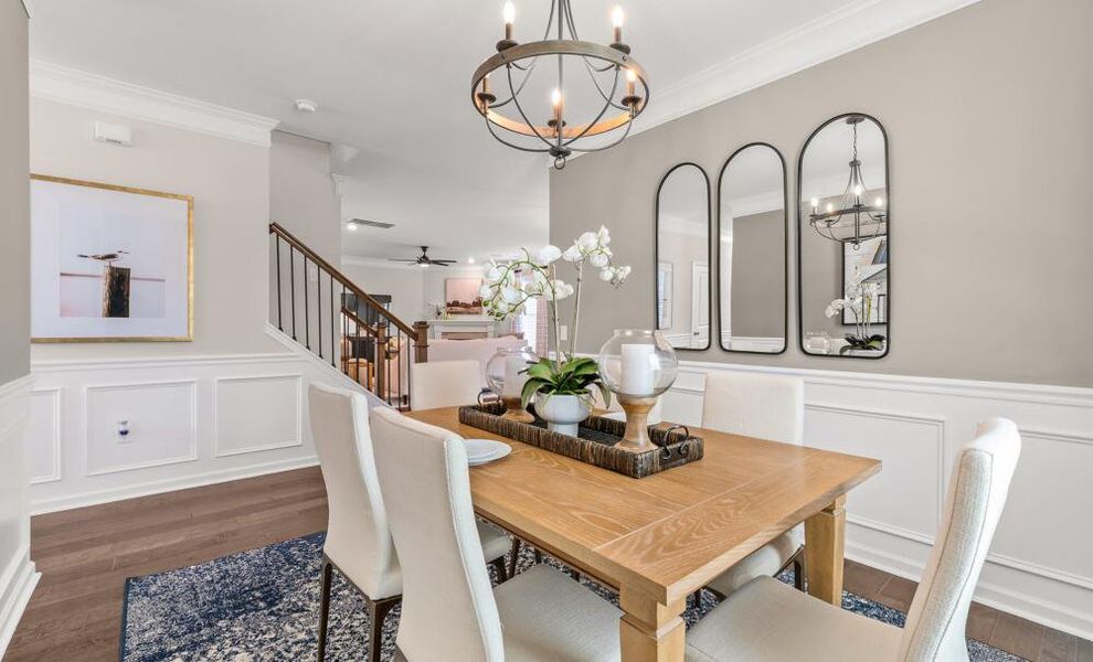 Furnished interior in a model home at Black Forest Pointe in Benson (Image 6).