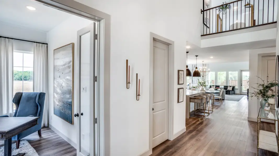 Furnished interior in a model home at Watson Branch in Mansfield (Image 8).