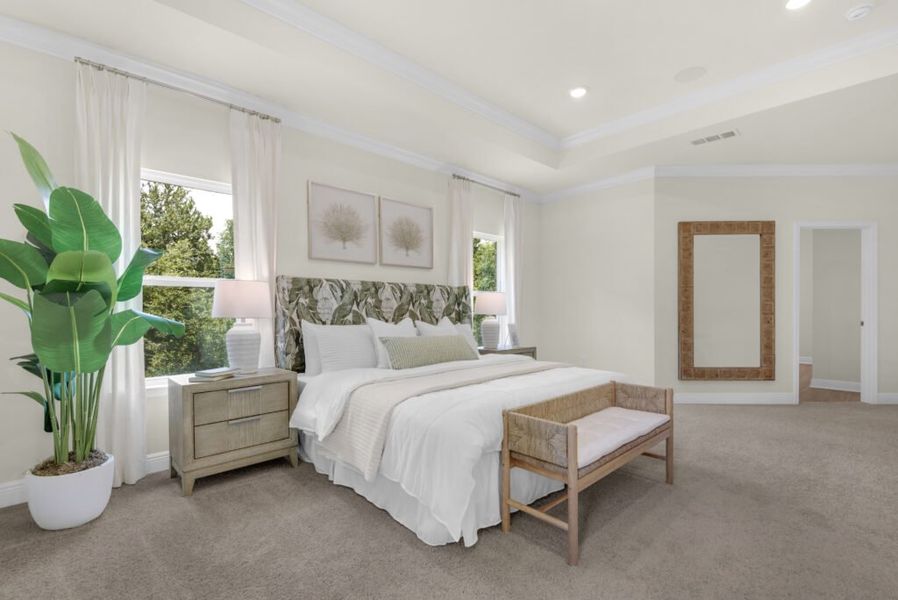 Furnished interior in a model home at Las Colinas in Milton (Image 15).