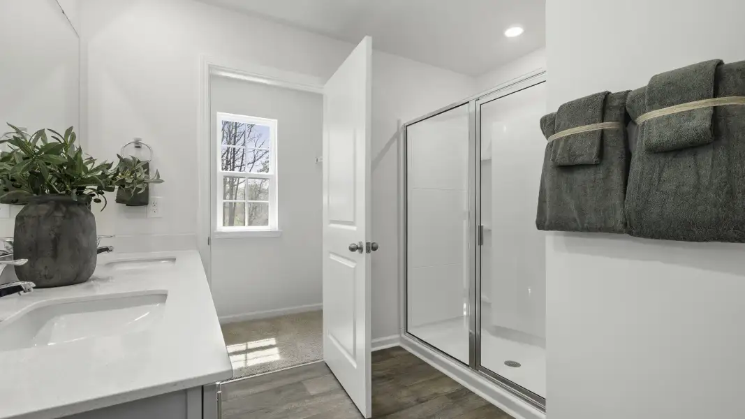 Furnished interior in a model home at Skybrooke in High Point (Image 22).