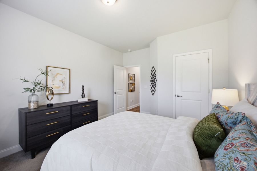 Furnished interior in a model home at Northlake in Statesville (Image 30).