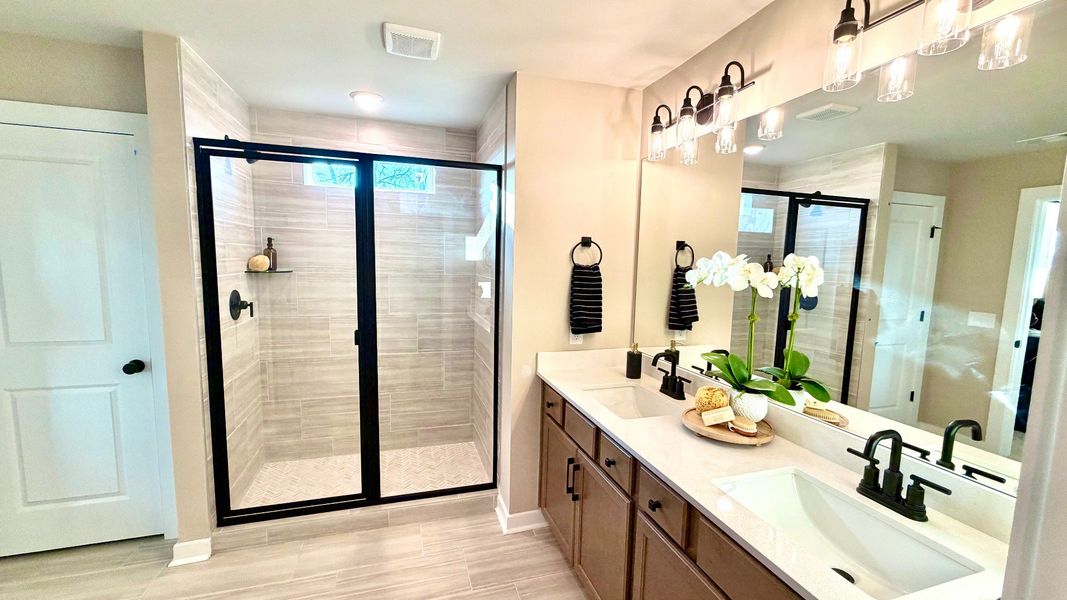 Furnished interior in a model home at Ridgewood in Shelbyville (Image 7). Furnished interior in a model home at Ridgewood in Shelbyville (Image 7).