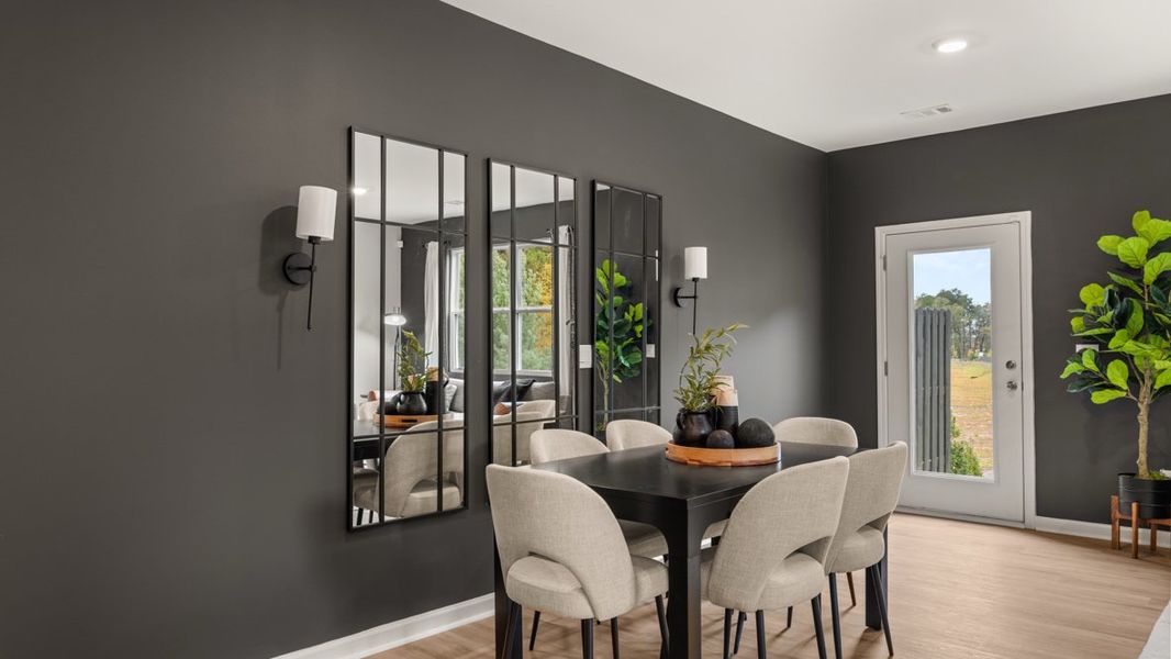 Furnished interior in a model home at Woodbury Park in Atlanta (Image 22).