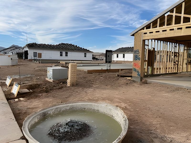 New construction site in Alamar: Discovery by Lennar, showcasing future homes in progress (Avondale, AZ). New construction site in Alamar: Discovery by Lennar, showcasing future homes in progress (Avondale, AZ).
