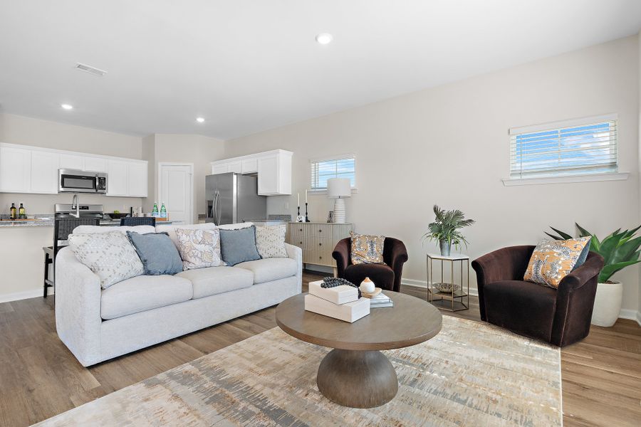 Furnished interior in a model home at Anderson Village in Spartanburg (Image 10).