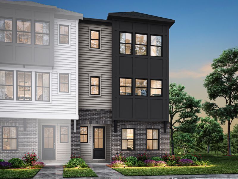 Front exterior of a home in the Ascend community, located in Charlotte, NC (Image 7).
