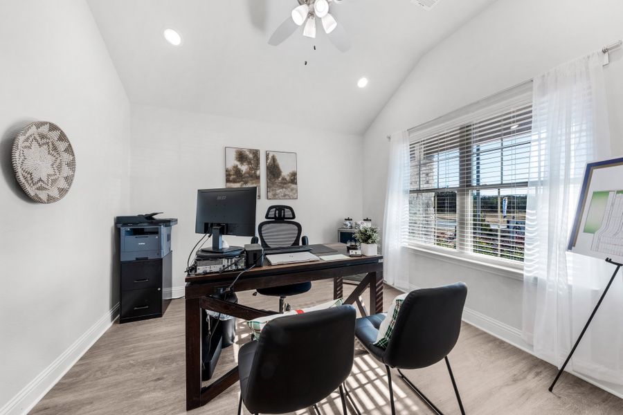 Furnished interior in a model home at Fox Landing in Caddo Mills (Image 32).