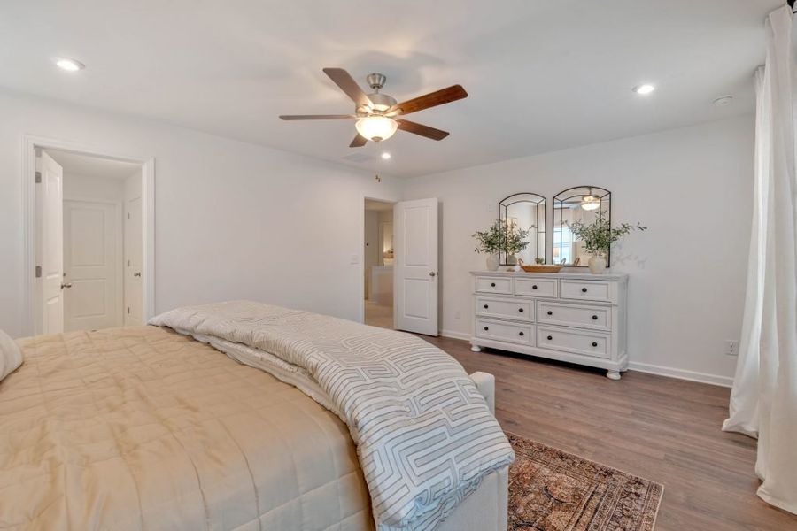 Furnished interior in a model home at Meadow Pines in Dallas (Image 29).