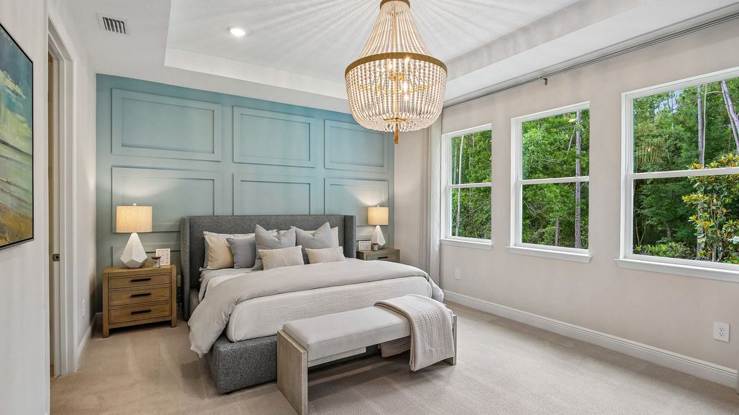 Furnished interior in a model home at Hammock at Two Rivers in Zephyrhills (Image 71).