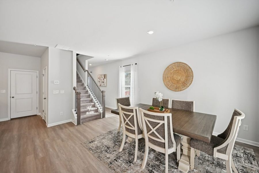 Furnished interior in a model home at Chastain Heights in Woodstock (Image 28).