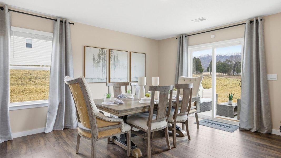 Furnished interior in a model home at Belhaven in Knoxville (Image 19).