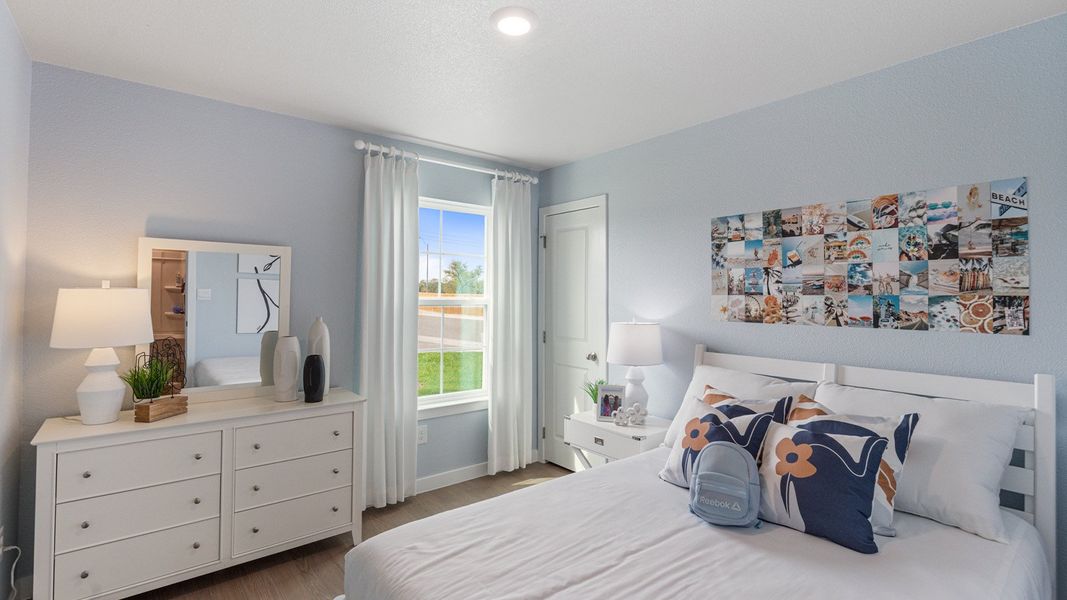 Furnished interior in a model home at Kokomo in Rockport (Image 12).