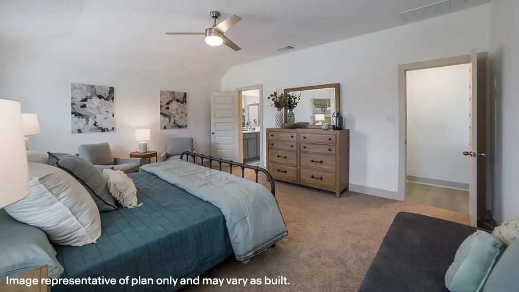 Furnished interior in a model home at Hickory Ridge Estates in Elmendorf (Image 9).