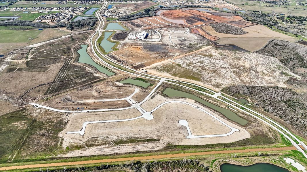 Site preparation and early development at Meridiana: 50ft. lots in Manvel, TX (Image 59).