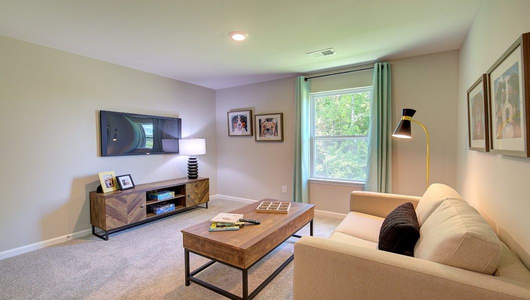 Furnished interior in a model home at Rydele Heights in Weaverville (Image 13).