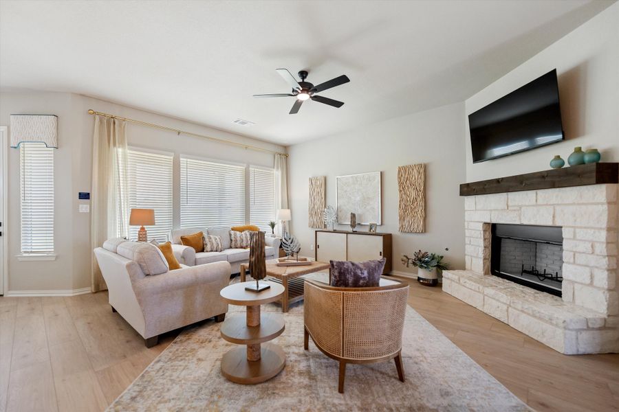 Furnished interior in a model home at Hillview Addition in Decatur (Image 14).