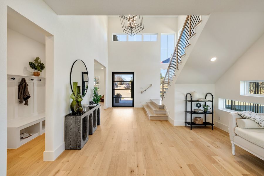 Furnished interior in a model home at The Grove in North Richland Hills (Image 14).