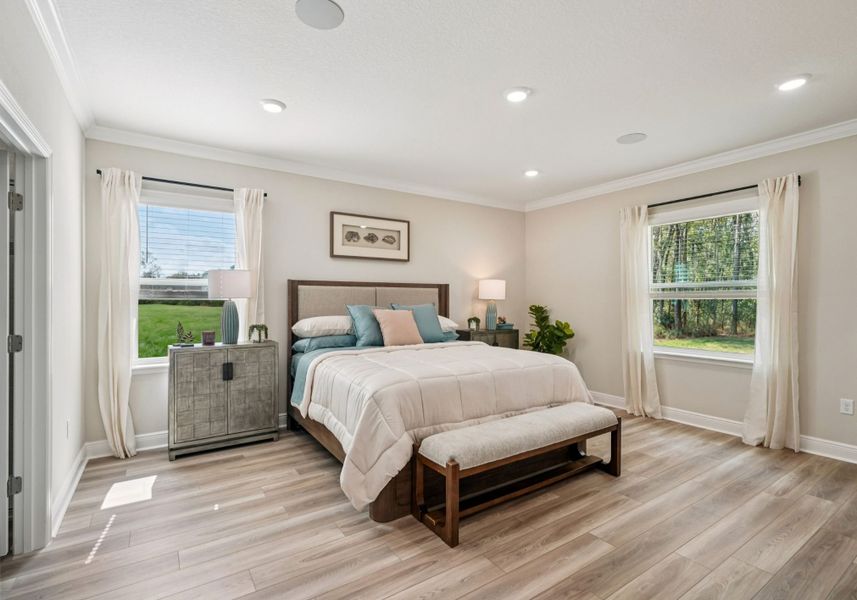 Furnished interior in a model home at Caney Creek in Jacksonville (Image 6).