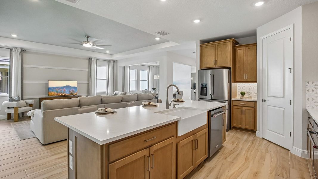 Furnished interior in a model home at Hammock at Two Rivers in Zephyrhills (Image 66).