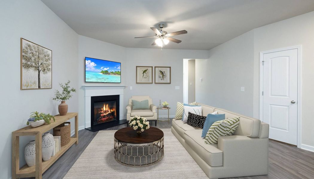 Furnished interior in a model home at Turtle Creek Villas in Winder (Image 11). Furnished interior in a model home at Turtle Creek Villas in Winder (Image 11).