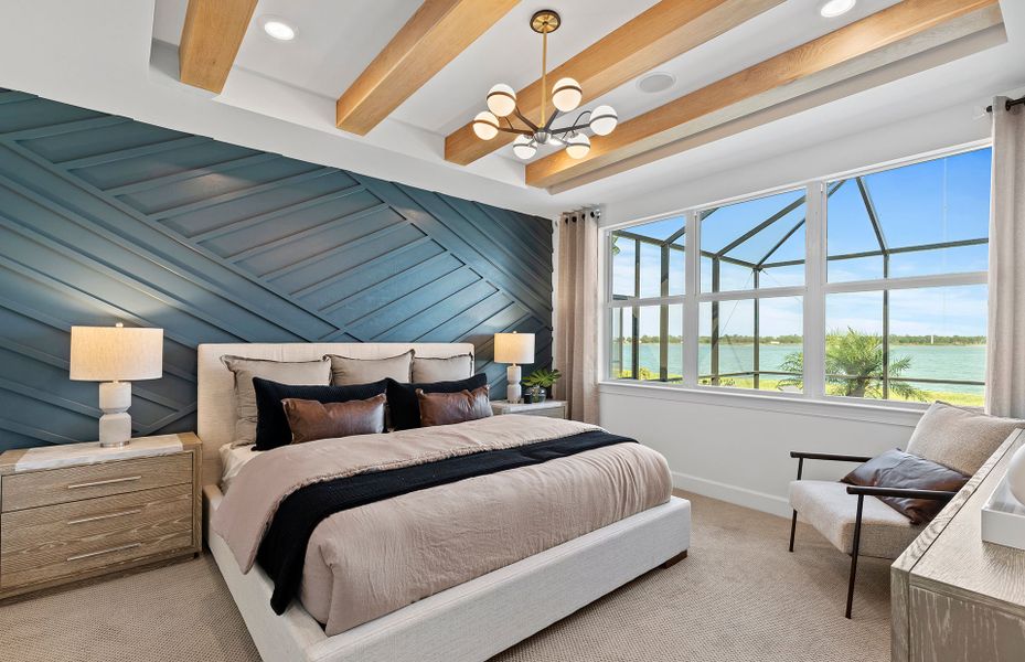 Owner's suite in luxury house in Terreno, a resort lifestyle community in Naples, FL